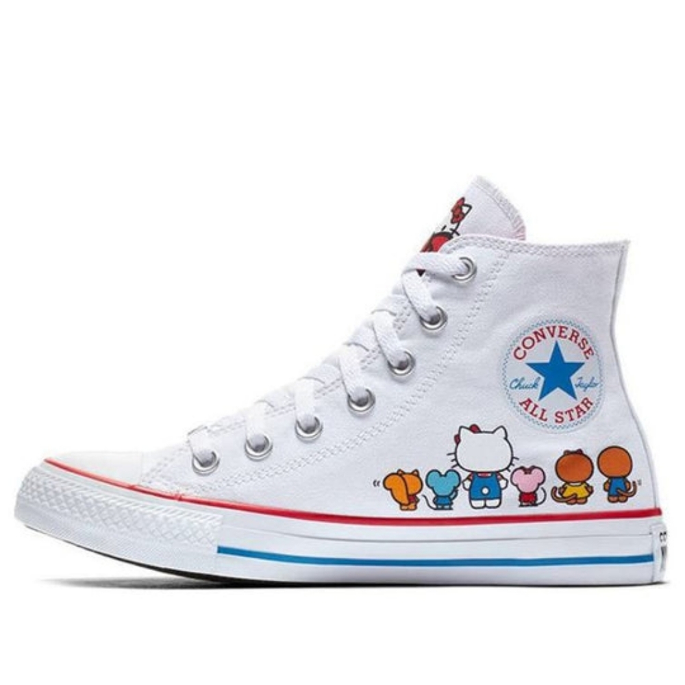 Hello Kitty x Converse white high tops! New! Size 12 men's